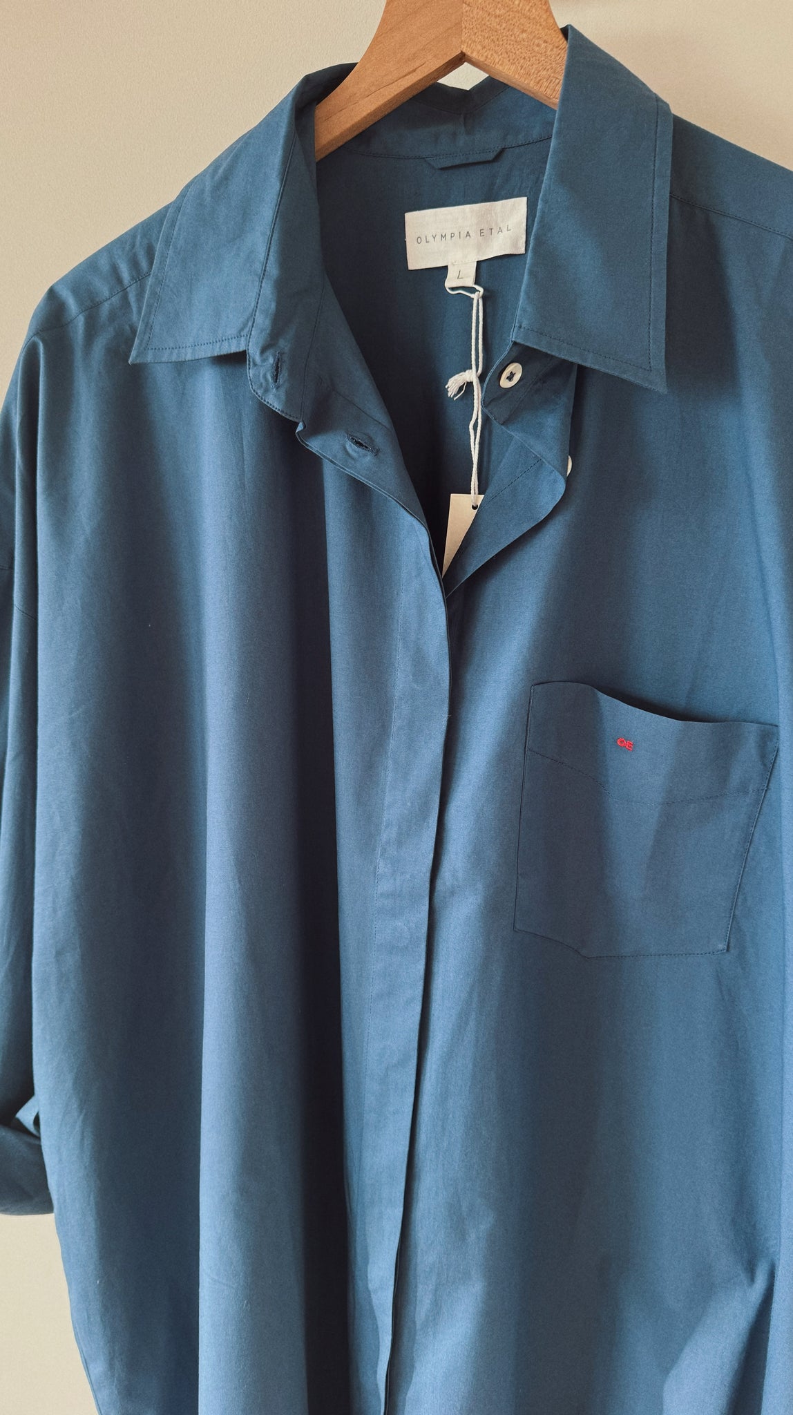 Riv Shirt, <i>indigo poplin</i>